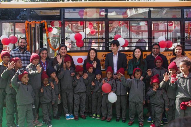 Aasraa collaborates with the Embassy of Japan to launch two Mobile Learning Buses